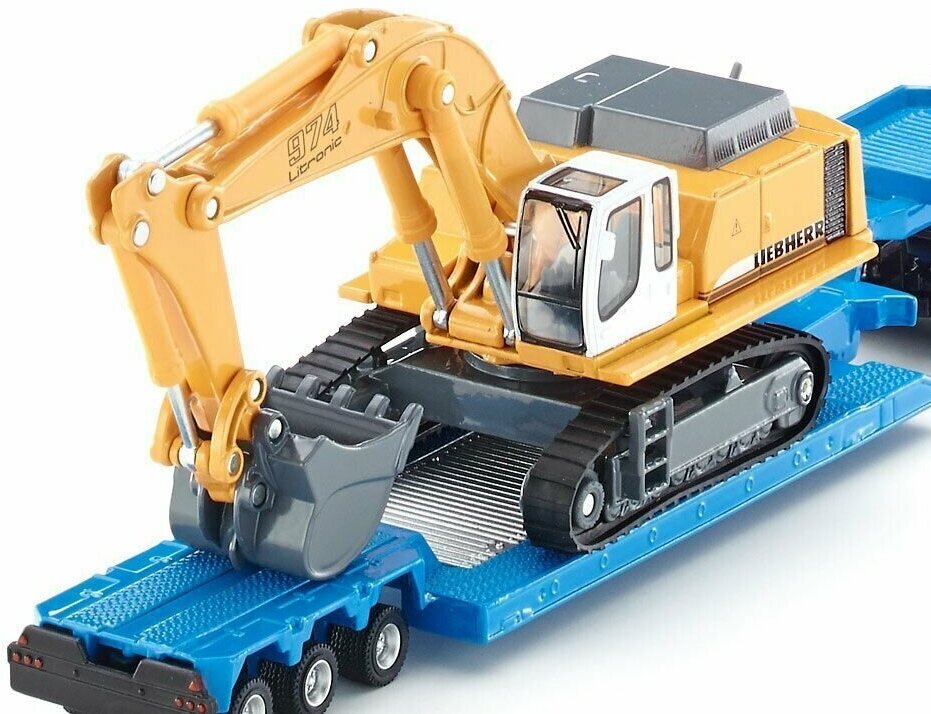 Модель тягача MAN TG-A с экскаватором Liebherr Siku, 1:87, 1847