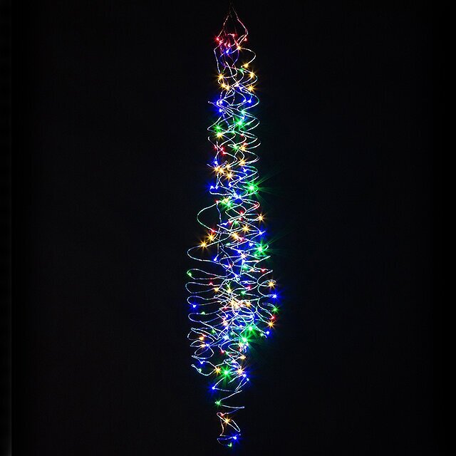 Koopman Гирлянда Лучи Росы 10*1 м, 100 разноцветных мини LED ламп, серебряная проволока, IP44 AX8703510