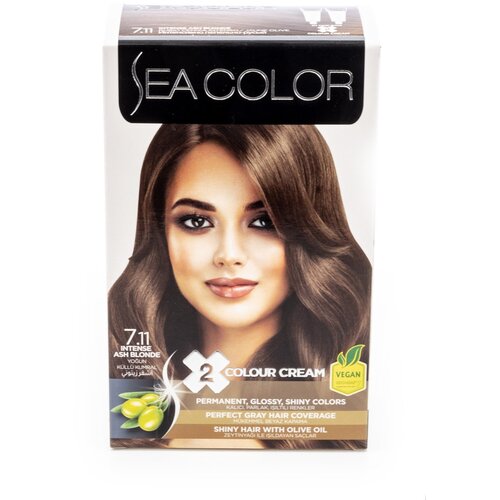 SEA COLOR № 7.11 Интенсивно пепельно‐русый Краска для волос