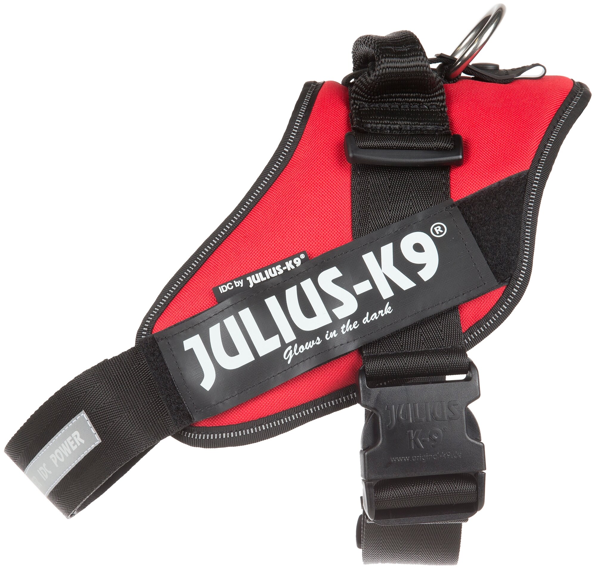 Шлейка JULIUS-K9 IDC Powerharness 0 красный, (58-76см/ 14-25кг)