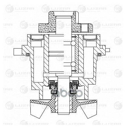 Насос Водяной (Помпа) Luzar арт. LWP1831