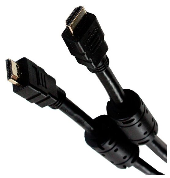 Кабель AOPEN HDMI 19M/M+2 фильтра 1.4V+3D/Ethernet, позолоч. контакты, 10 м.