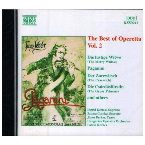 V/C-Best Of Operetta 2*Strauss Kalman Lehar Stolz - Naxos CD Deu (Компакт-диск 1шт) v a komm czigan strauss lehar kalman stolz zeller