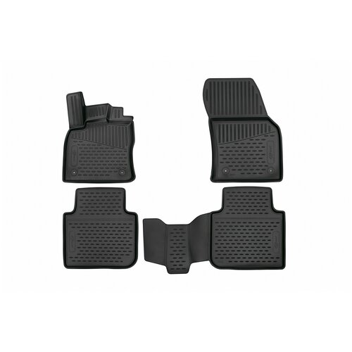 фото Format коврики в салон vw tiguan, 2017-&gt;, 5-дверей, короткий кузов, 4 шт. (пу, повышенная износостойкость)