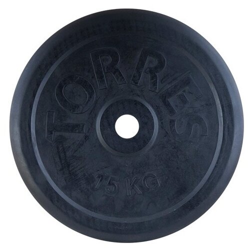 Диск TORRES PL506615 15 кг 1 шт. черный диск torres pl50705 pl50405 5 кг 1 шт красный