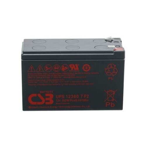 Аккумуляторная батарея CSB UPS 123607 12В 7.5 А·ч