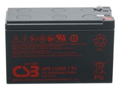 Аккумуляторная батарея CSB UPS 123607 12В 7.5 А·ч