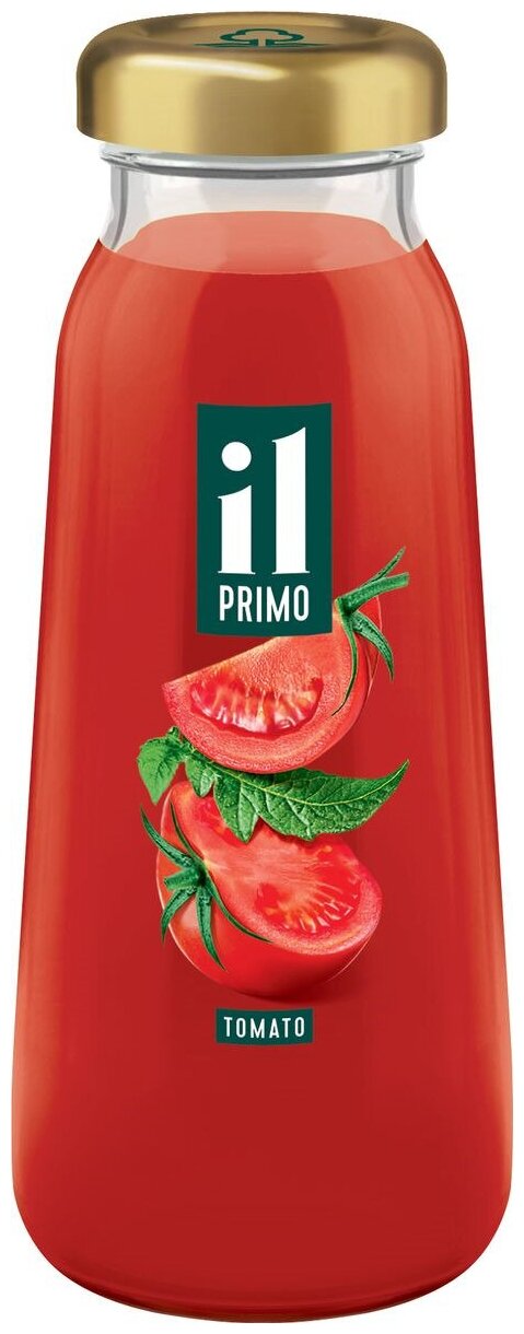 0,2л "IL PRIMO" сок томатный с солью с мякотью восстановленый, стекло, спайка из 8 шт - фотография № 3