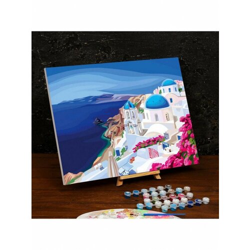 Картина по номерам на холсте с подрамником Греция 40х50 см картина по номерам на холсте с подрамником греция 40x50 см