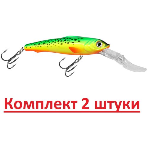 фото Воблер aqua celt 105mm, цвет 051 (флуоресцентный пятнистик), 2 штуки