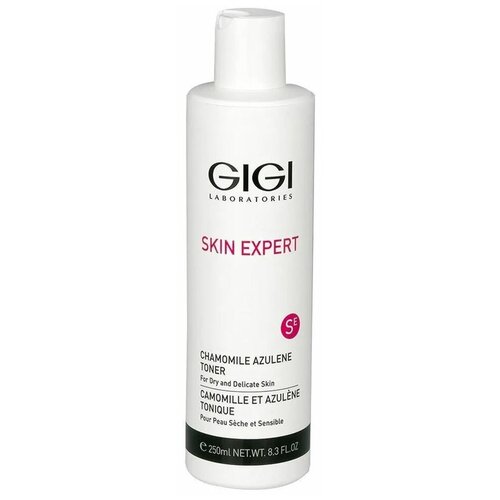 GIGI Skin Expert Chamomile Azulene Азуленовый лосьон-тоник, 250 мл лосьон тоник азуленовый для сухой и чувствительной кожи skin expert сhamomile azulene toner лосьон тоник 250мл