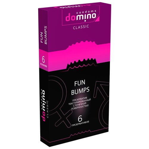 Презервативы DOMINO CLASSIC FUN BUMPS, 6 шт.