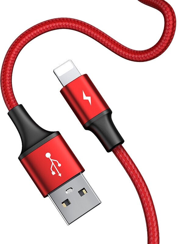 Кабель USB BASEUS Special Data Cable for Backseat (USB to iP+Dual USB), 3A, красный