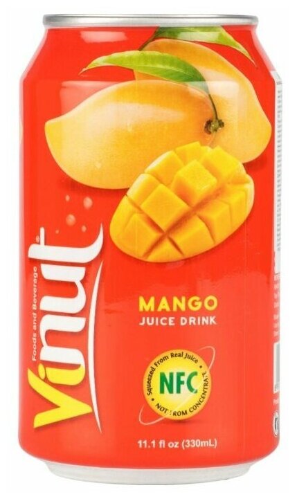 Напиток VINUT со вкусом манго 330 мл - фотография № 2