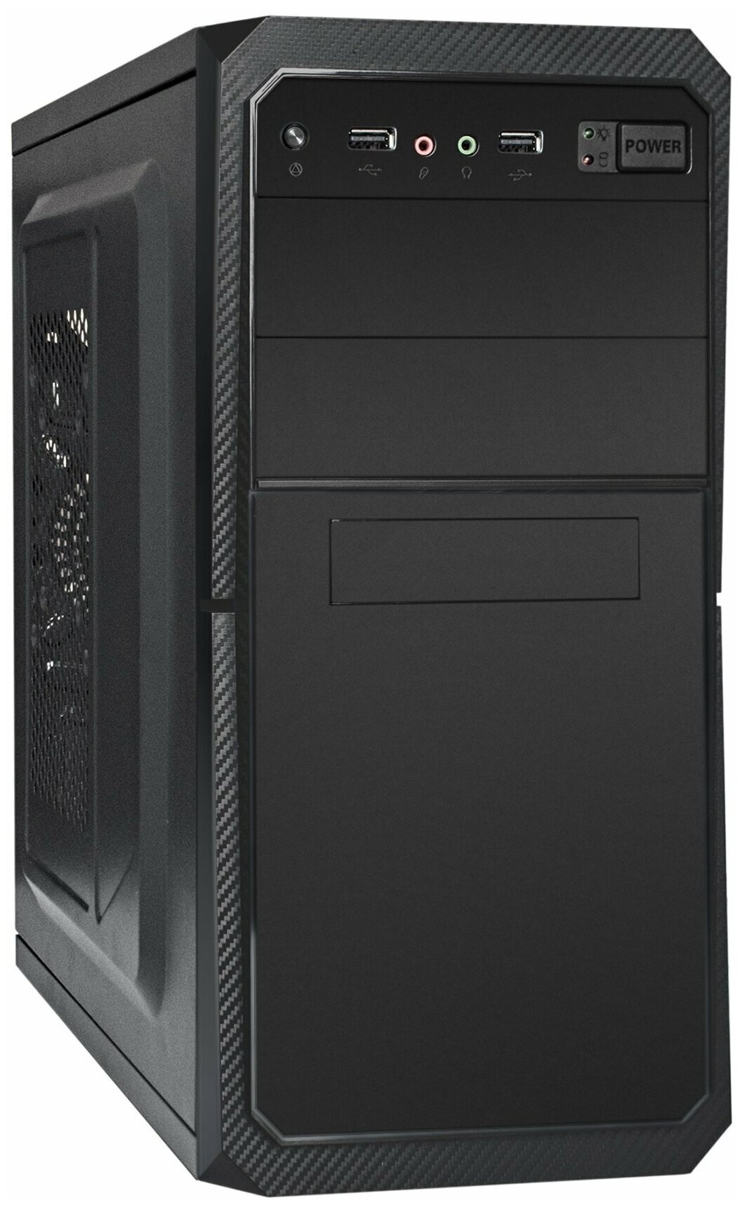 Корпус Minitower ExeGate BA-202 (mATX, без БП, 2*USB, аудио, черный) EX284027RUS