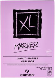 Альбом для маркеров Canson XL Marker 29.7 х 21 см (A4), 70 г/м², 100 л.