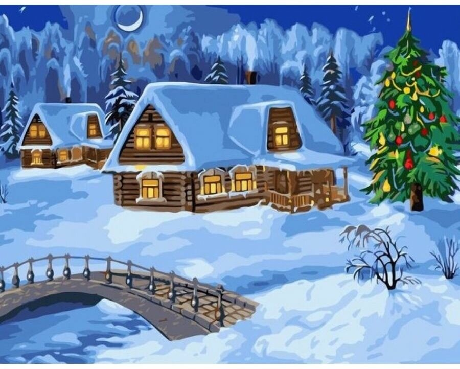 Картина по номерам Зимняя сказка 40х50 см Art Hobby Home