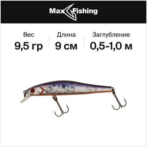 фото Воблер zipbaits rigge 90 f #104m 9,5 грамм, до 1 м / сделано в японии