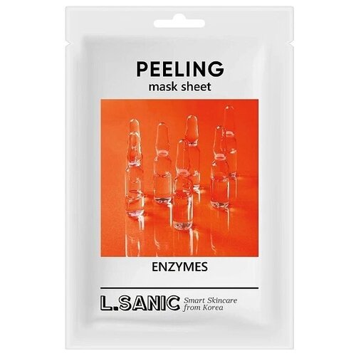 L.SANIC Обновляющая тканевая маска с энзимами, 25 гр L. SANIC Enzymes Peeling Mask Sheet l sanic centella asiatica post acne mask sheet тканевая маска с экстрактом центеллы азиатской для проблемной кожи