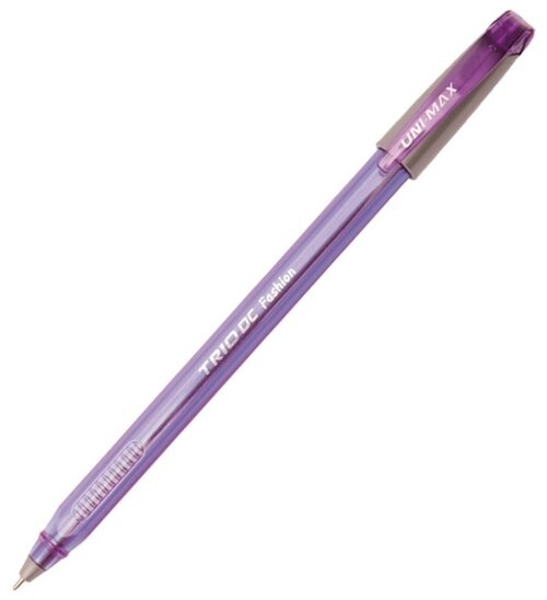 UNIMAX Ручка шариковая Trio DC Fashion 1 мм, фиолетовый цвет чернил, 1 шт.