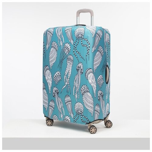 фото Чехол для чемодана большой 28", цвет бирюзовый сима-ленд
