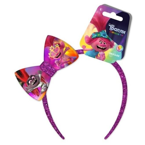 Ободок ND Play «Тролли», дизайн 2 шпилька для волос с большой фиолетовой бабочкой