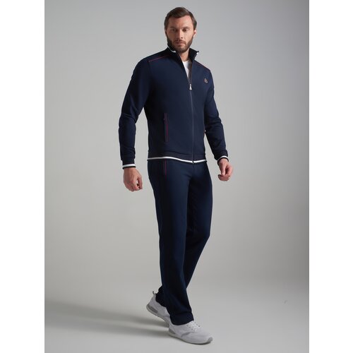 фото Костюм red-n-rock's, куртка и брюки, повседневный стиль, прямой силуэт, размер 56, синий