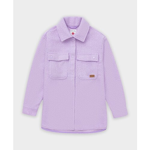 фото Куртка демисезонная на кнопках лавандового цвета button blue, для девочек, размер 140, мод 123bbgjc41023100