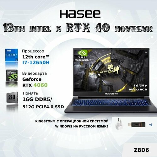 Игровой Ноутбук Hasee Z8D6 11000000₽
