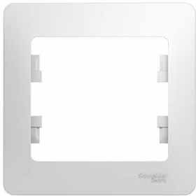 GSL000101 GLOSSA 1-постовая рамка, белый — фото 1