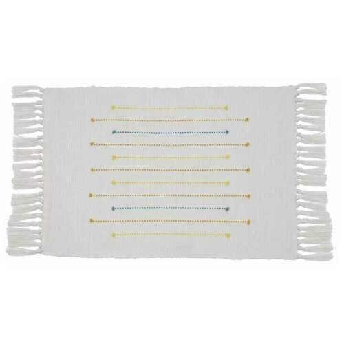 Коврик комнатный хлопковый с бахромой (кисточками), 60х90 см
