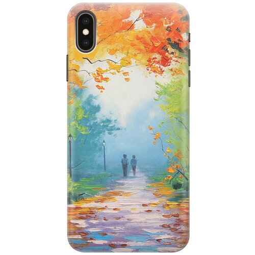 фото Re:paчехол - накладка artcolor для apple iphone xs max с принтом "яркая осень"