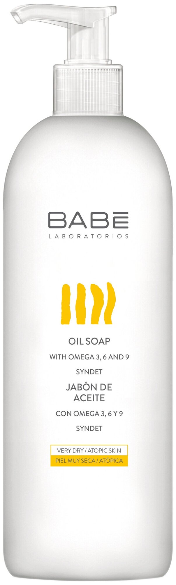BABE Laboratorios Мыло жидкое масляное для сухой и атопической кожи, 500 мл