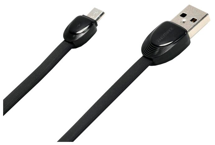 Кабель USB REMAX RC-040m Shell, USB - MicroUSB, 2.1А, 1 м, черный