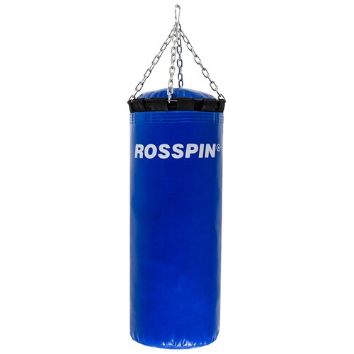 фото Боксерский мешок rosspin, 20 кг, пвх, песок и опилки, синий.
