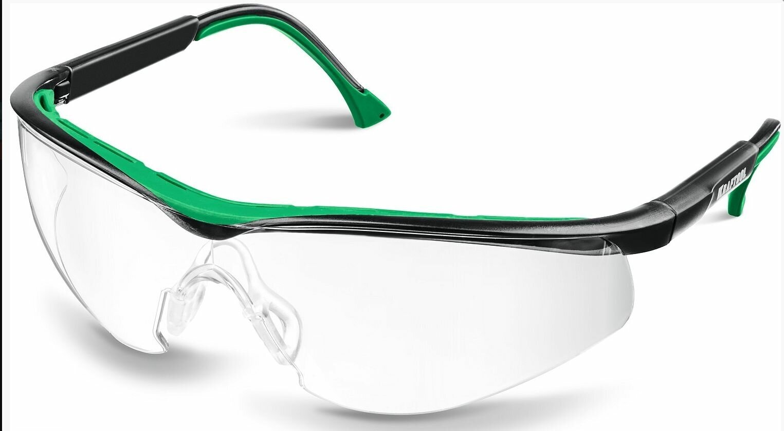 Защитные прозрачные очки KRAFTOOL BASIC стекло-моноблок с покрытием устойчивым к истиранию и запотеванию, открытого типа