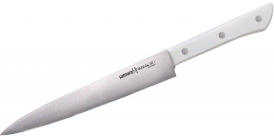 Нож кухонный Samura HARAKIRI SHR-0045W для нарезки 196 мм, коррозионно-стойкая сталь, ABS пластик