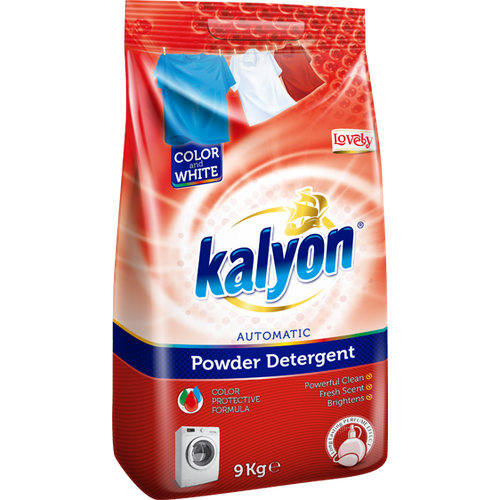 Средство для стирки универсальный стиральный порошок автомат для белого и цветного белья KALYON POWDER DETERGENT Восхитительный 9 кг