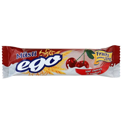 фото Злаковый батончик ego вишня в йогурте 25 г