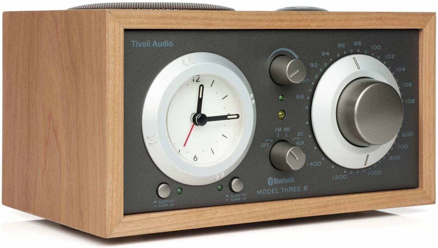 Радиоприемник Tivoli Радиоприемник с часами Model Three BT Цвет: Вишня/Серый [Cherry/Taupe]