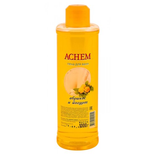 Achem Пена для ванн Абрикос и йогурт, 1 кг, 1 л