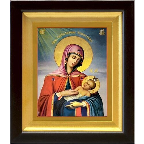 Икона Божией Матери Успокоительница, в киоте 14,5*16,5 см икона божией матери успокоительница в широком киоте 21 5 25 см