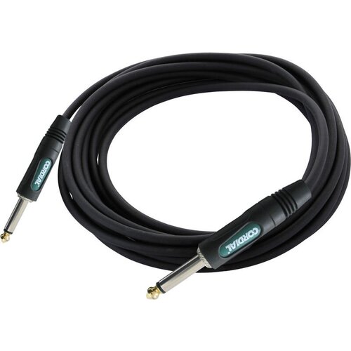 Cordial CCFI 6 PP инструментальный кабель моно-джек 6,3 мм/моно-джек 6,3 мм, 6,0 м, черный инструментальный кабель cordial cci 3 pp