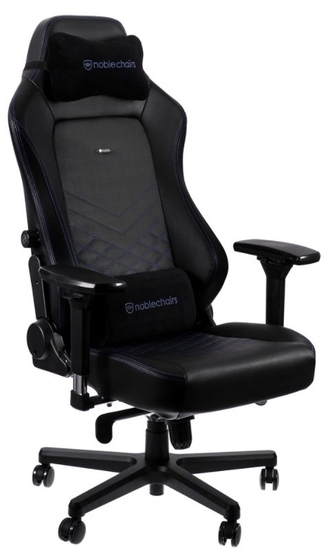 NOBLECHAIRS Игровое Кресло Noblechairs HERO (NBL-HRO-PU-BBL) PU Leather / black/blue