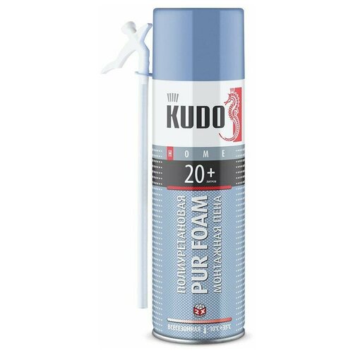 kudo удалитель застывшей монтажной пены foam remover 0 21 л 1 шт Пена монтажная бытовая всесезонная KUDO HOME 20+ арт. KUPH06U20+