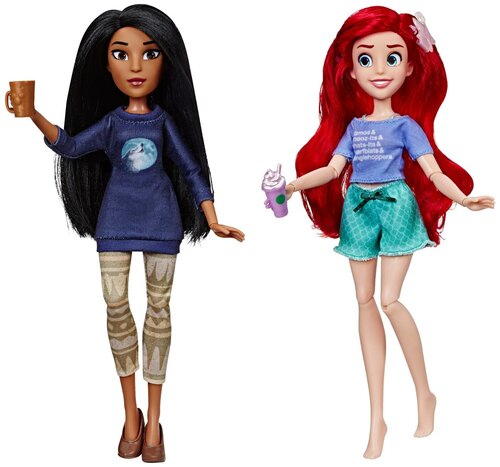 Набор кукол Hasbro Disney Princess Ральф против интернета Ариэль и Покахонтас, 28 см, E7413 14