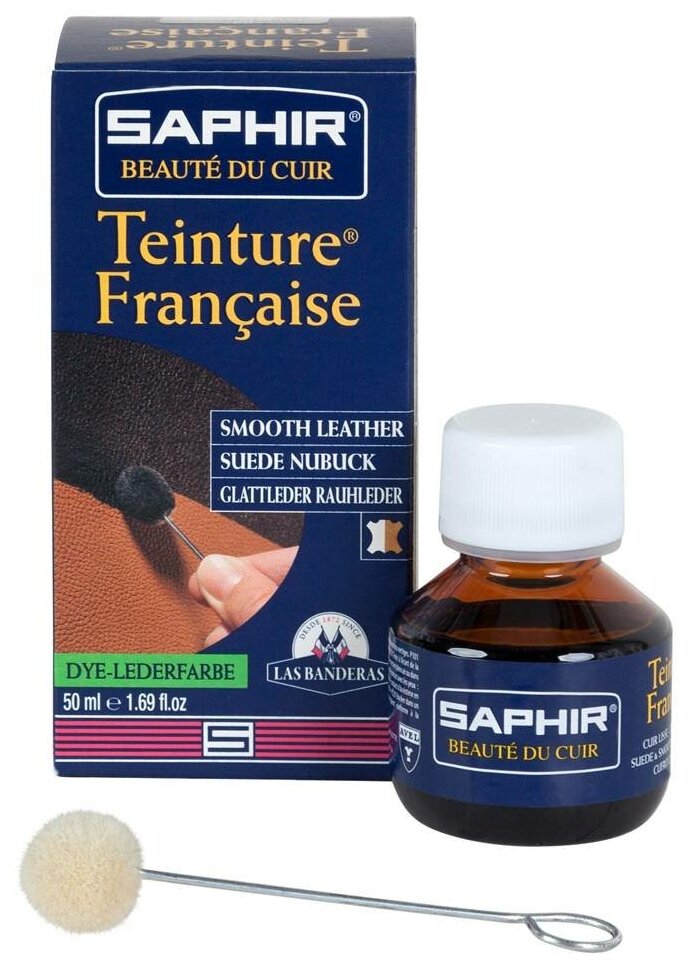 0812 Универсальный Краситель Saphir Teinture Francaise, Цвет Saphir 04 Brown (Коричневый) - фотография № 1