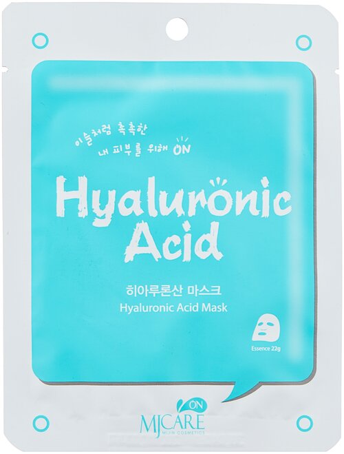 MIJIN Cosmetics тканевая маска с гиалуроновой кислотой Mj on Hyaluronic Acid, 22 г, 22 мл
