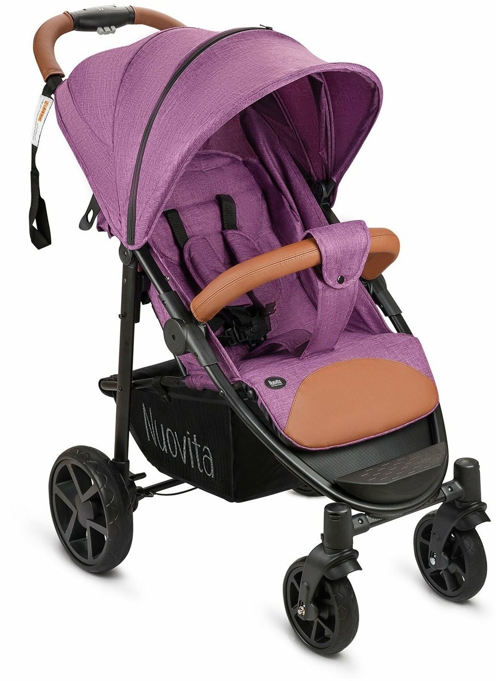 Коляска прогулочная Nuovita Corso детская (Фиолетовый/Черный)
