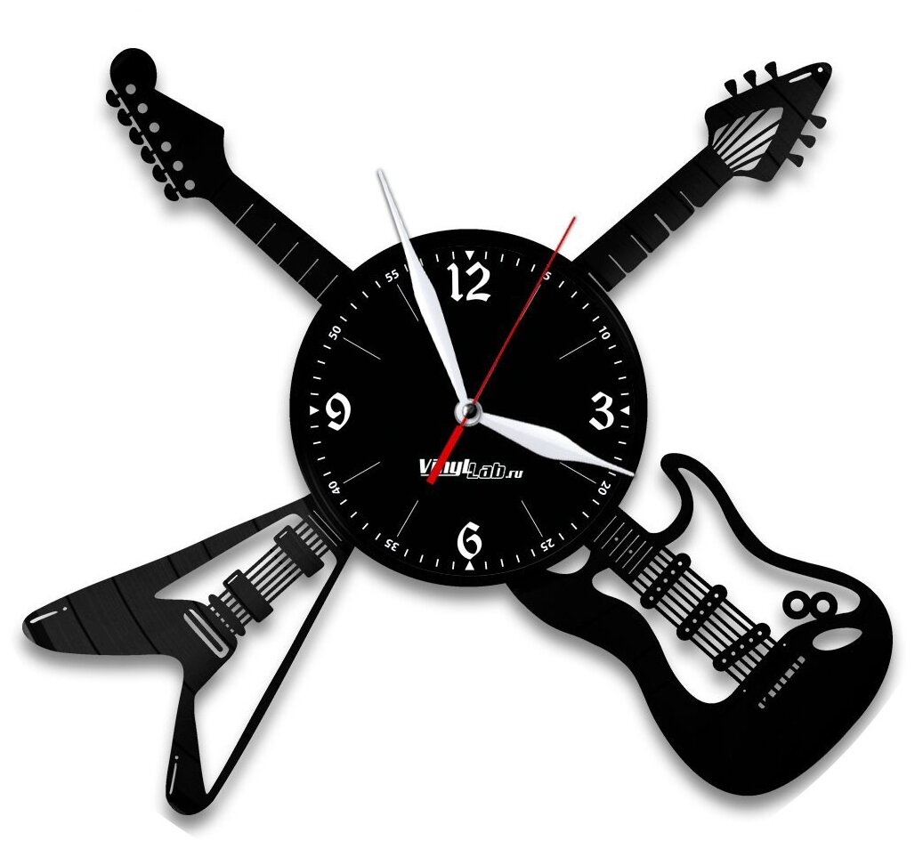 Часы из виниловой пластинки (c) VinylLab Гитары